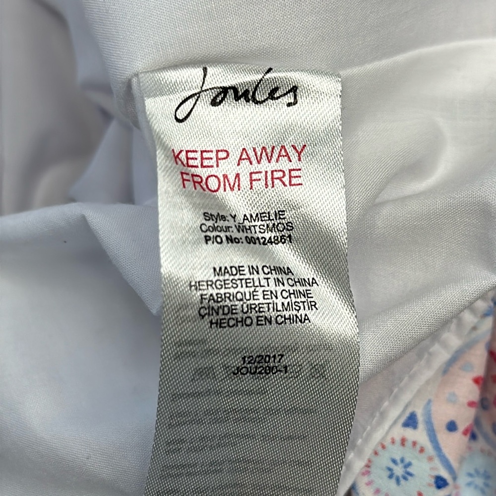 Joules Pink and White Floral Dress - Picture 12 of 13